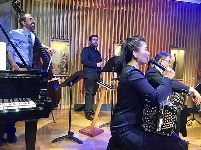 New Yorkから来日のEctor Del Curtoタンゴ5重奏団＋川波幸恵さんコンサート@l'atelier でした。真横で聴いちゃったー️明日はマスタークラスに自分も参戦！#タンゴ #バンドネオン#Tango #Bandoneon#コンサート #Concert